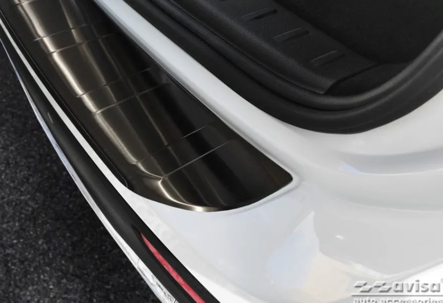 Lastskydd Rostfri Borstad Metall Svart Mercedes GLB X247 2019-2025