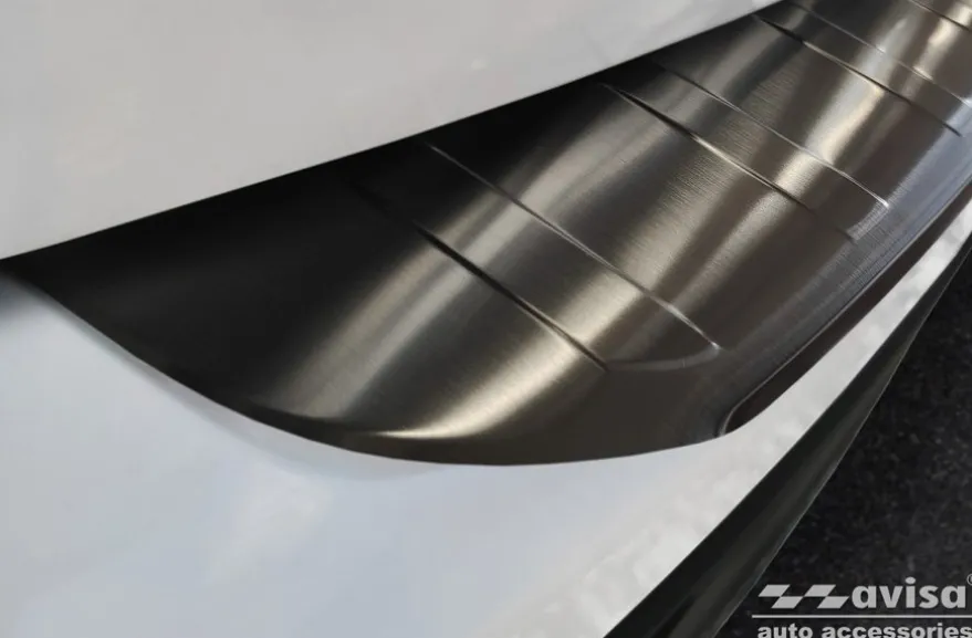 Lastskydd Rostfri Borstad Metall Svart Mercedes GLB X247 2019-2025