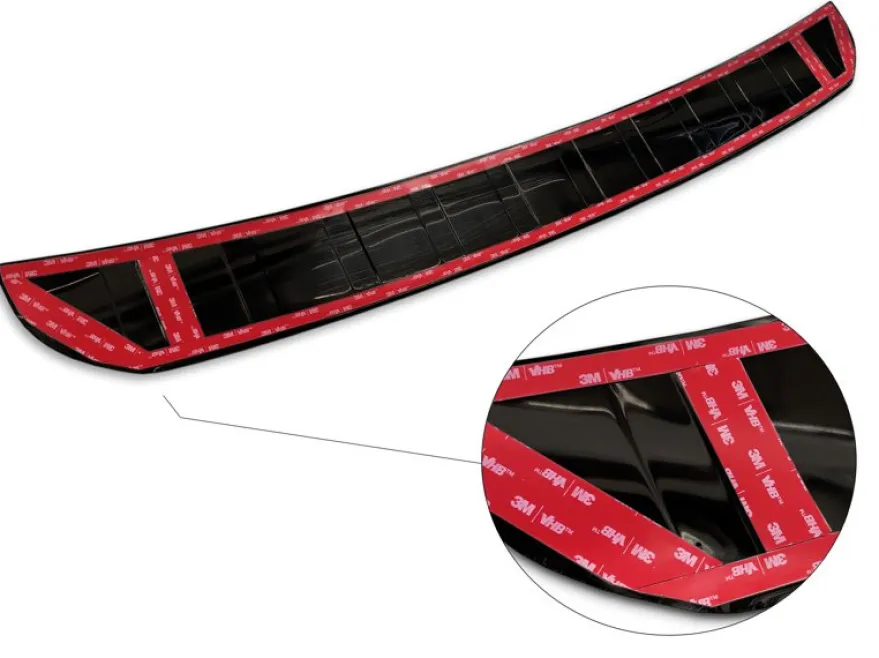 Lastskydd Rostfri Borstad Metall Svart Mercedes GLB X247 2019-2025