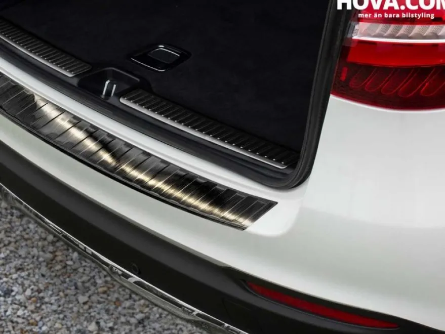 Lastskydd Rostfri Borstad Metall Svart Mercedes GLC 2015->