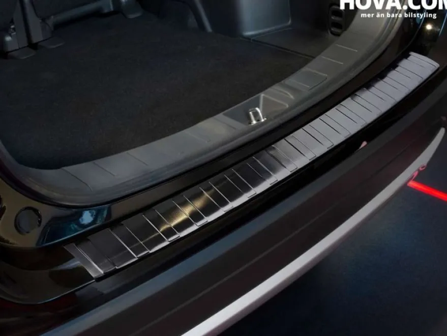 Lastskydd Rostfri Borstad Metall Svart Mitsubishi Outlander III 2015-2022