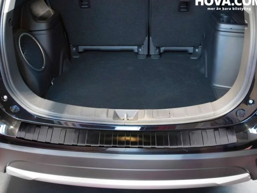 Lastskydd Rostfri Borstad Metall Svart Mitsubishi Outlander III 2015-2022