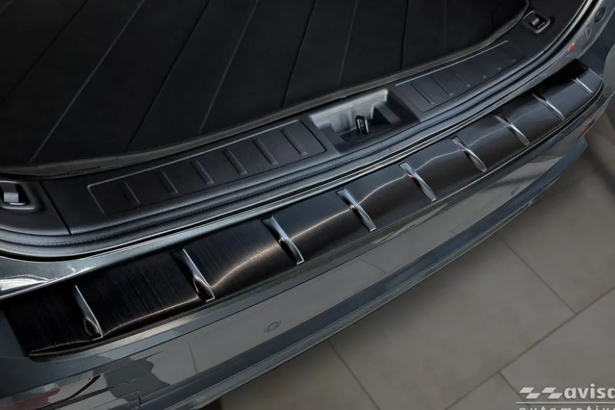Lastskydd Rostfri Borstad Metall Svart Mitsubishi Outlander IV 2025->