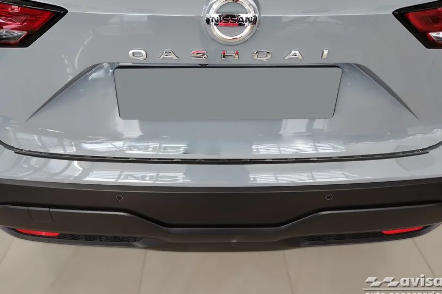 Lastskydd Rostfri Borstad metall Svart Nissan Qashqai III 2021->