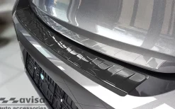 Lastskydd Rostfri Borstad Metall Svart Opel Corsa F Hatchback 2019->