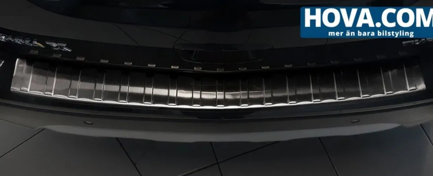 Lastskydd Rostfri Borstad Metall Svart Opel Mokka X 2016-2020