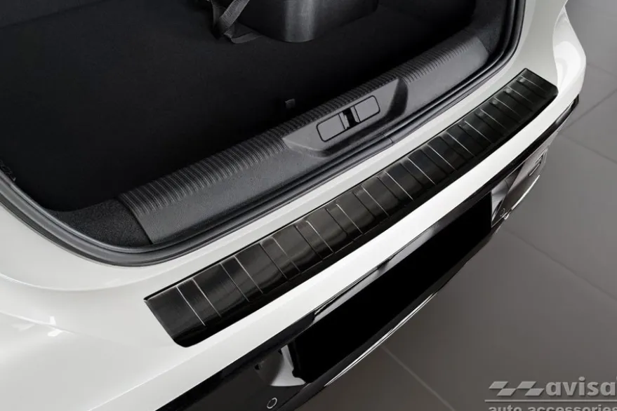 Lastskydd Rostfri Borstad Metall Svart Peugeot 308 III 2021->