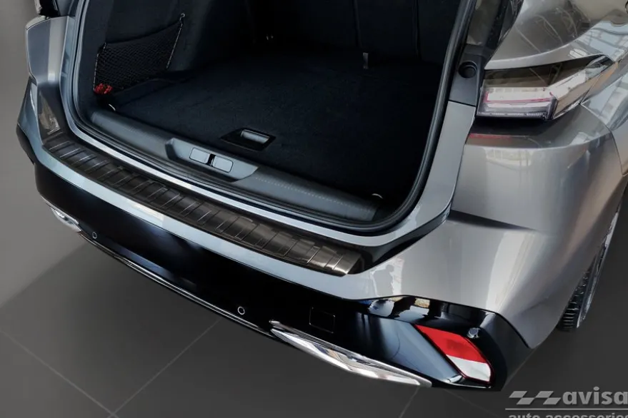 Lastskydd Rostfri Borstad Metall Svart Peugeot 308 III SW Kombi 2021->