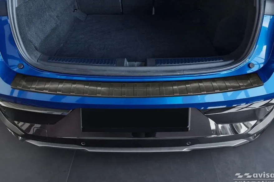 Lastskydd Rostfri Borstad Metall Svart Renault Rafale 2024->