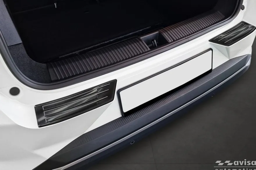Lastskydd Rostfri Borstad Metall Svart Renault Scenic E-Tech Electric 2024->