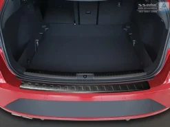 Lastskydd Rostfri Borstad Metall Svart Seat Leon III 5F ST 2013-2020