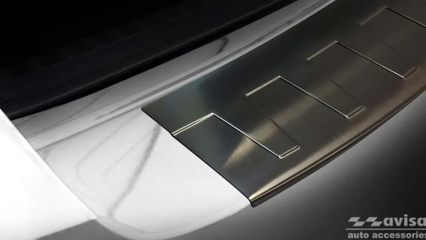 Lastskydd Rostfri Borstad Metall Svart Skoda Octavia III RS Kombi 2013-2019