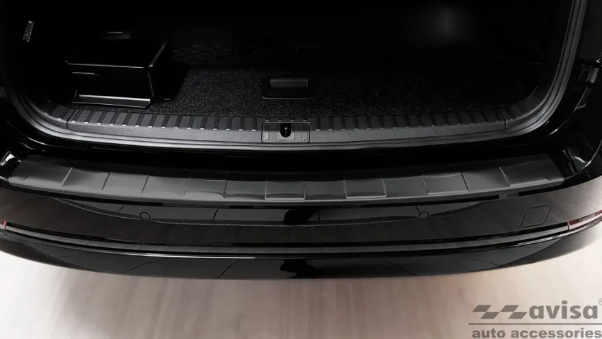 Lastskydd Rostfri Borstad Metall Svart Skoda Octavia IV Kombi 2019->