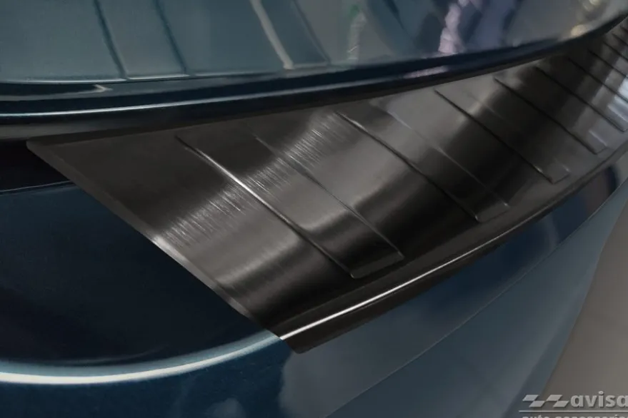 Lastskydd Rostfri Borstad Metall Svart Skoda Octavia NX IV Liftback 2019->