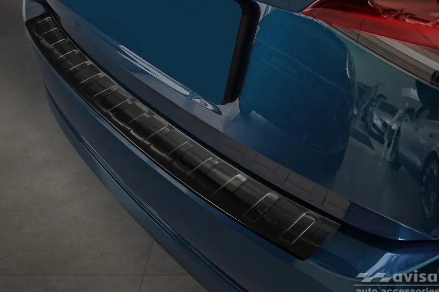 Lastskydd Rostfri Borstad Metall Svart Skoda Octavia NX IV Liftback 2019->