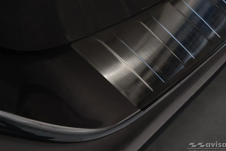 Lastskydd Rostfri Borstad Metall Svart Subaru Outback IV 2021->
