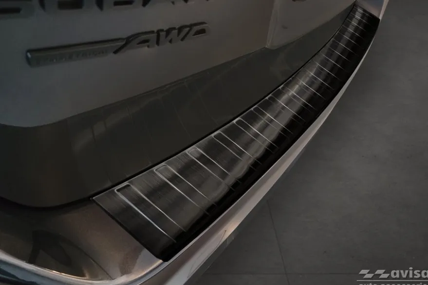 Lastskydd Rostfri Borstad Metall Svart Subaru Outback IV 2021->