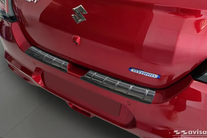 Lastskydd Rostfri Borstad Metall Svart Suzuki Swift VII 2024->