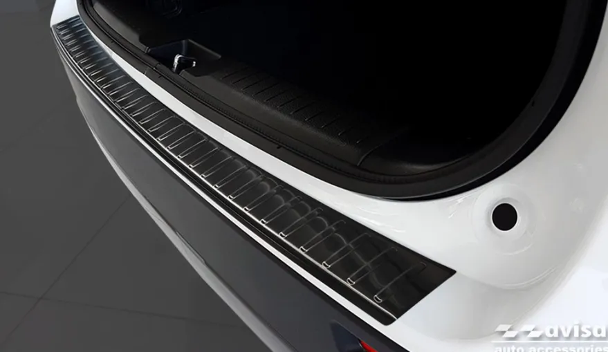 Lastskydd Rostfri Borstad Metall Svart Suzuki Vitara II Hybrid