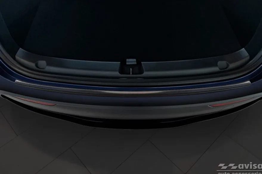 Lastskydd Rostfri Borstad Metall Svart Tesla Model Y 2020->