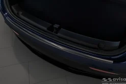 Lastskydd Rostfri Borstad Metall Svart Tesla Model Y 2020->