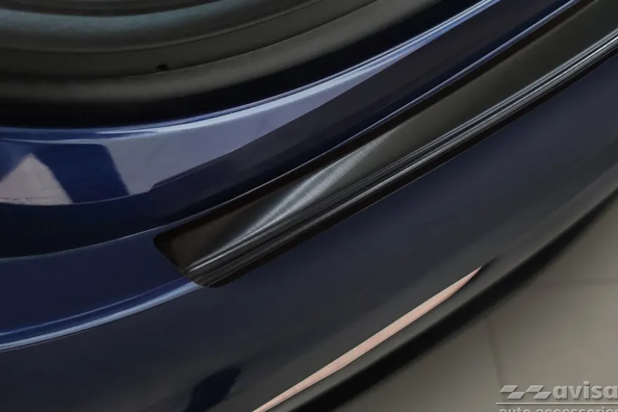 Lastskydd Rostfri Borstad Metall Svart Tesla Model Y 2020->