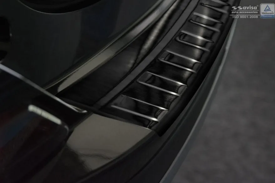 Lastskydd Rostfri Borstad Metall Svart Toyota RAV4 IV 02.2016-12.2019