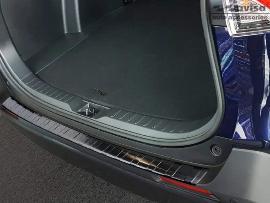 Lastskydd Rostfri Borstad Metall Svart Toyota Rav4 V 2018-> Suzuki Across 2020->