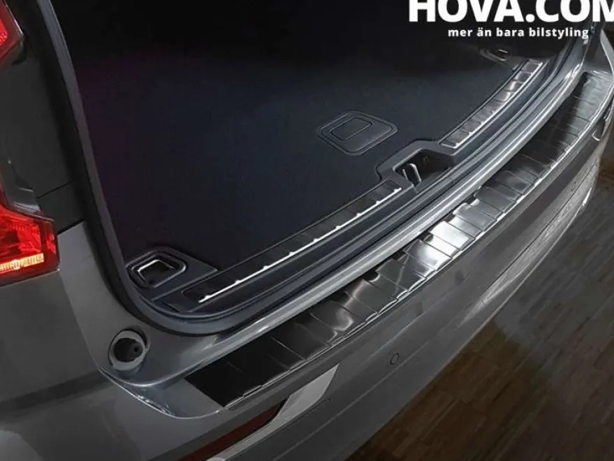 Lastskydd Rostfri Borstad Metall Svart Volvo XC60 II 2017->