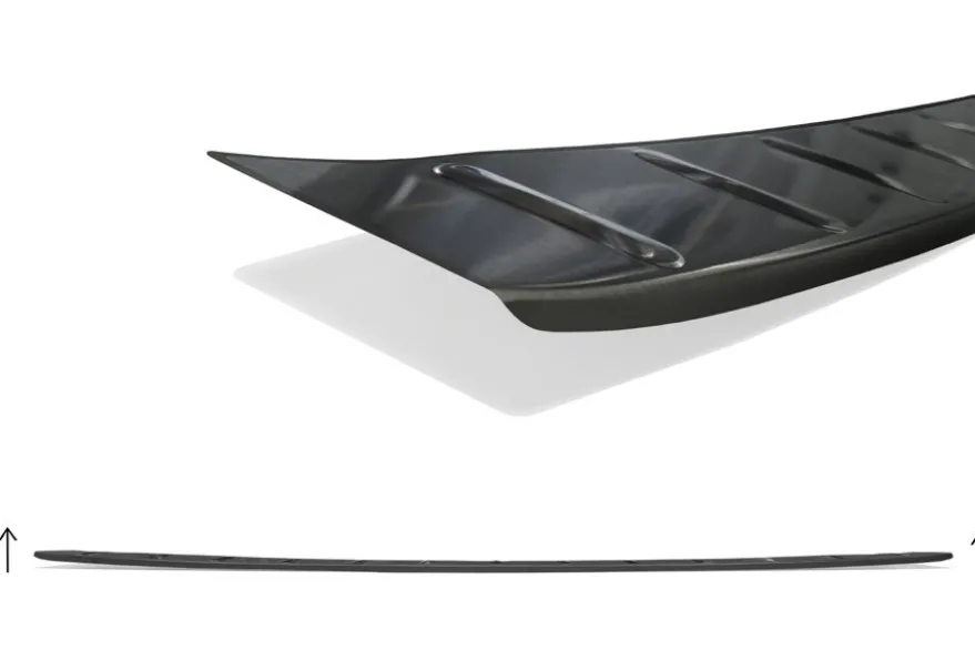Lastskydd Rostfri Borstad Metall Svart VW Tayron II 2025->