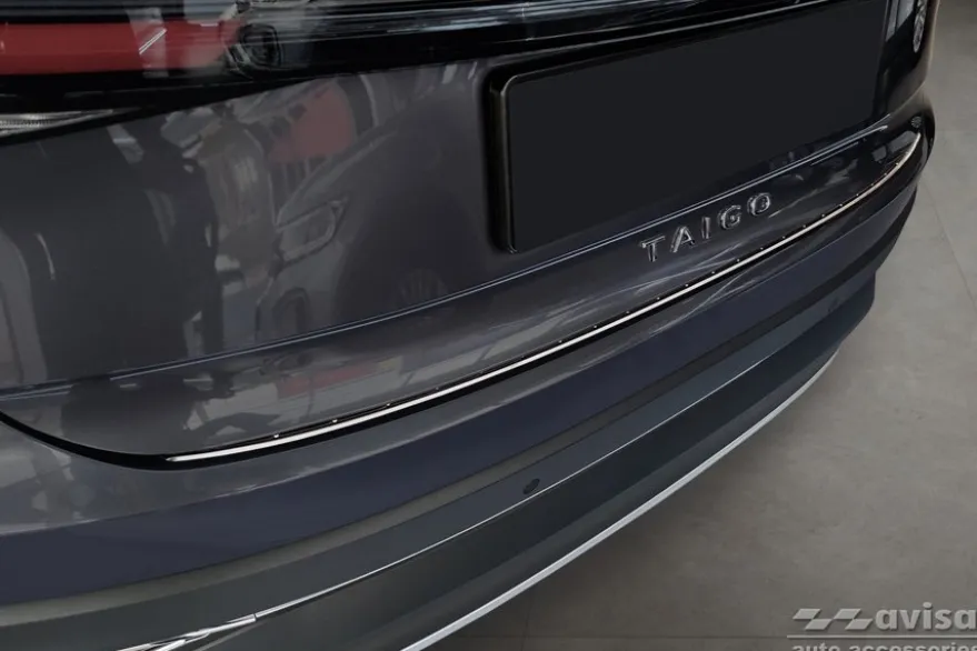 Lastskydd Rostfri Borstad Metall VW Taigo 2021->