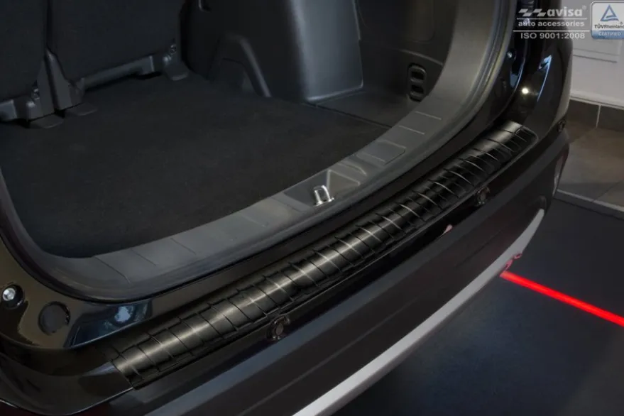 Lastskydd Rostfri Borstad Svart Metall Mitsubishi Outlander III 2015-2022