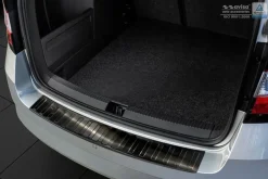 Lastskydd Rostfri Borstad Svart Metall Skoda Fabia III Combi