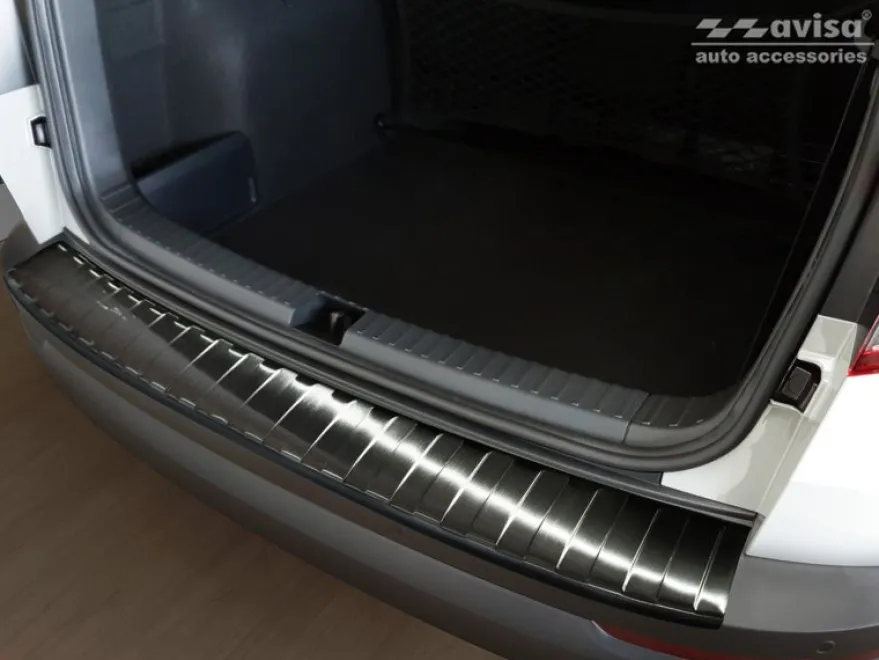 Lastskydd Rostfri Borstad Svart Metall Skoda Karoq Crossover 2017-2022
