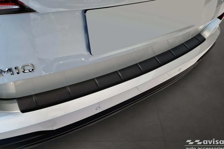 Lastskydd Rostfri Matt Svart Metall Skoda Kamiq Facelfit 2024->