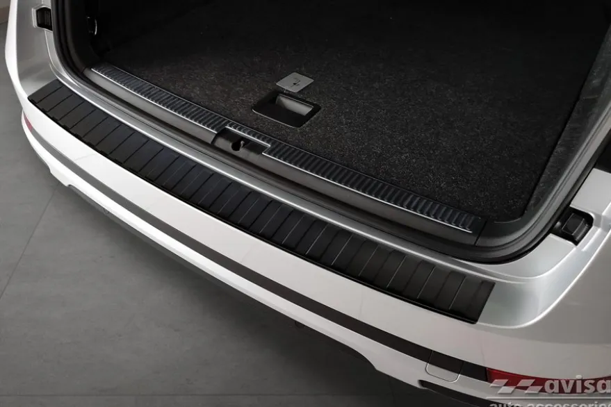 Lastskydd Rostfri Matt Svart Metall Skoda Superb III Kombi / Scout 2015-2024