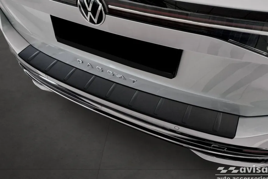 Lastskydd Rostfri Matt Svart Metall VW Passat B9 Variant 2024->
