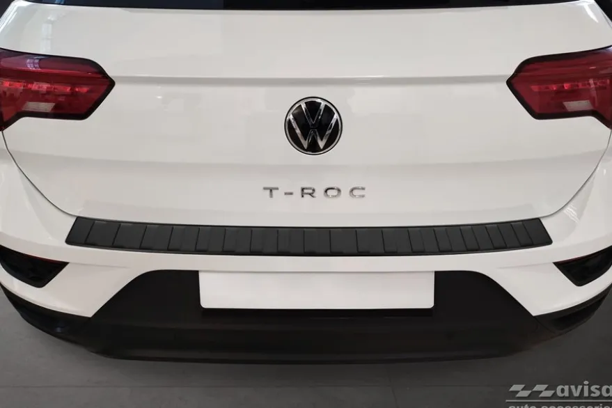 Lastskydd Rostfri Matt Svart Metall VW T-ROC 2017->