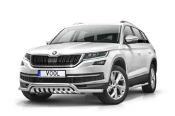 Lowbar EU frontbåge med hasplåt - Skoda Kodiaq 2016-2021