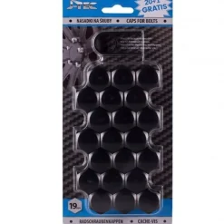 Matt Svart Hjulmutterkåpa 19mm