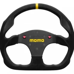 Momo Ratt Racing Modell 30 Med Knappar Svart 321mm Mocka