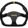 Momo Ratt Racing Modell 30 Svart 321mm Mocka