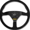 Momo Ratt Racing Modell 78 Svart 330mm Mocka
