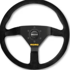 Momo Ratt Racing Modell 78 Svart 330mm Mocka