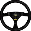 Momo Ratt Racing Modell 69 Svart 350mm Mocka