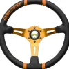 Momo Ratt Tuning Drifting Orange 350mm Läder