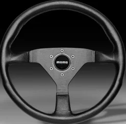 Momo Ratt Tuning Montecarlo Svart 350mm Läder