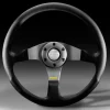 Momo Ratt Tuning Tuner Svart/Antracit 320mm Läder