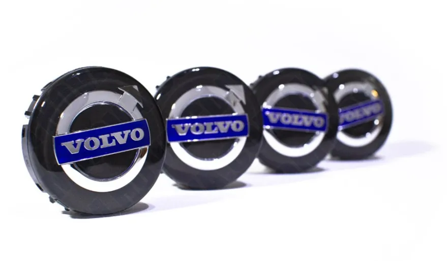 Navkapslar/Centrumkapslar Original Volvo Svart