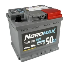 NordMax AGM Start/Stoppbatteri 12V 50Ah 540A